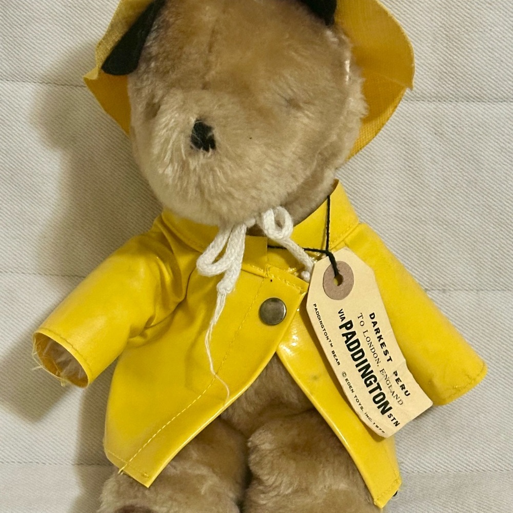 Bear Plush in Yellow Coat